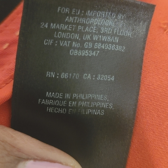 Anthropologie | Women's Red Essential Slim Pants With Side Buttons (US Size 4) - Picture 7 of 16